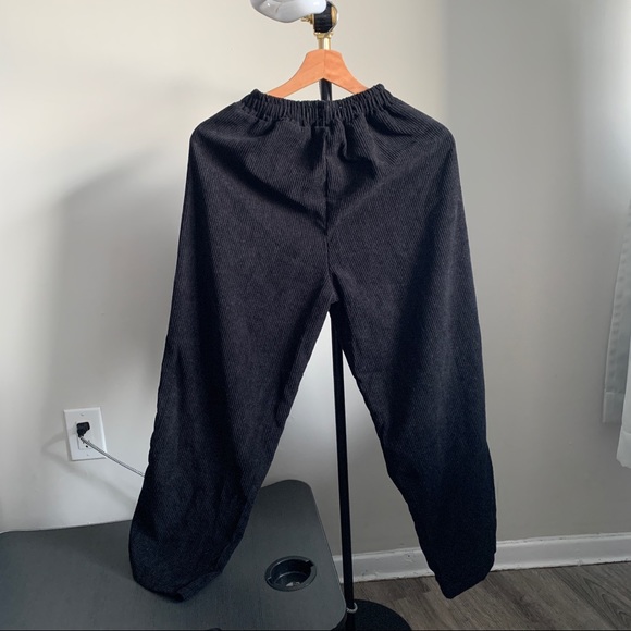 ✨2 for 20$✨Yes style clothing line corduroy black ankle pants - Picture 7 of 7